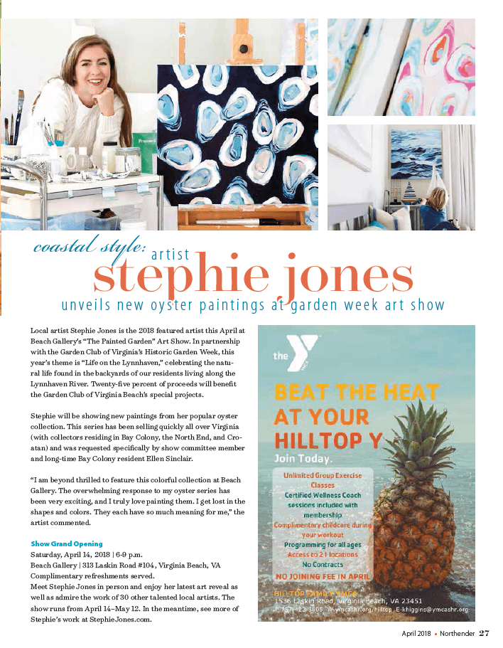 Coastal Style: Northender Feature - Stephie Jones Art