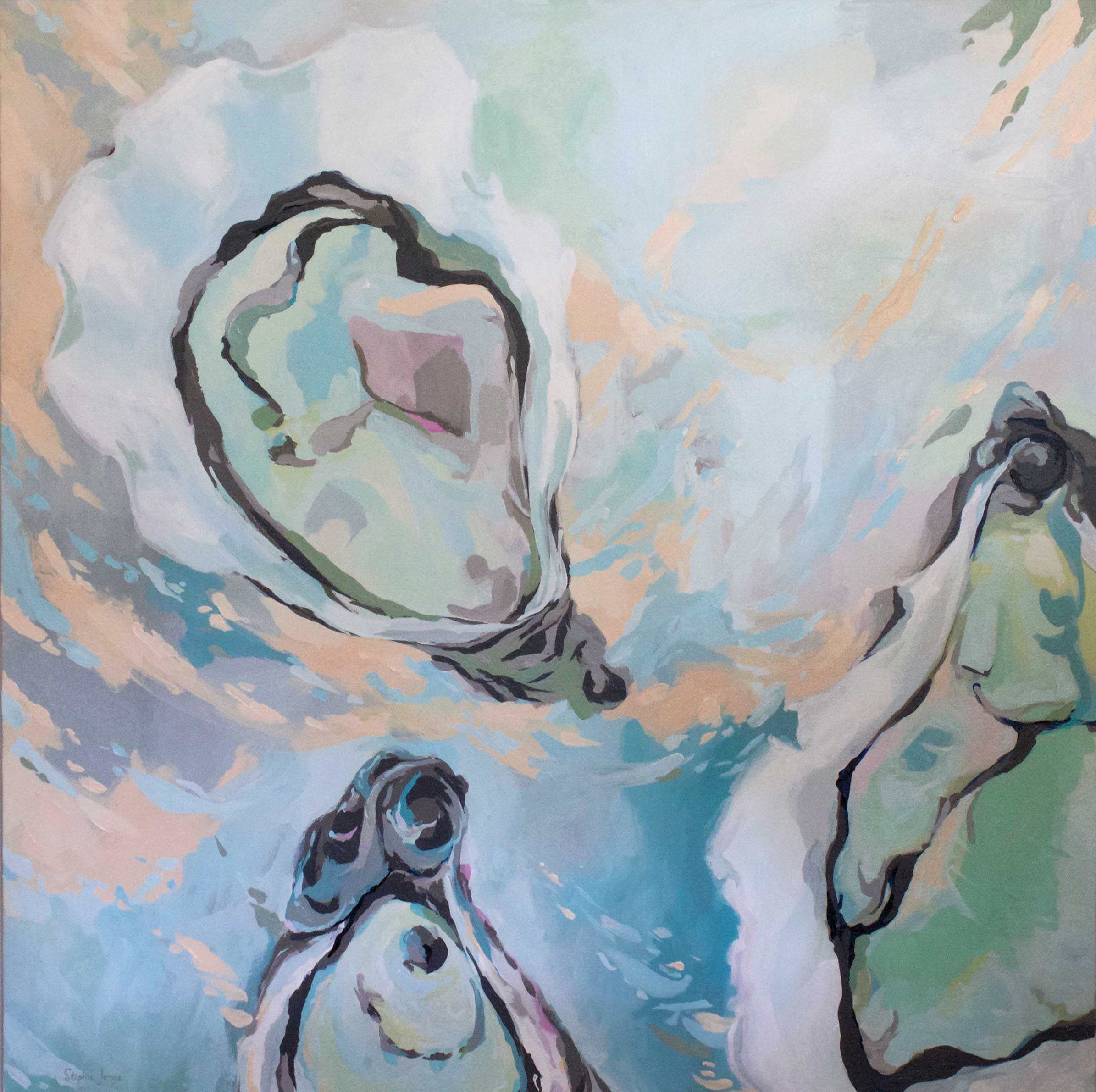 At Sunrise, Original Painting painting by Virginia Beach Artist Stephie Jones