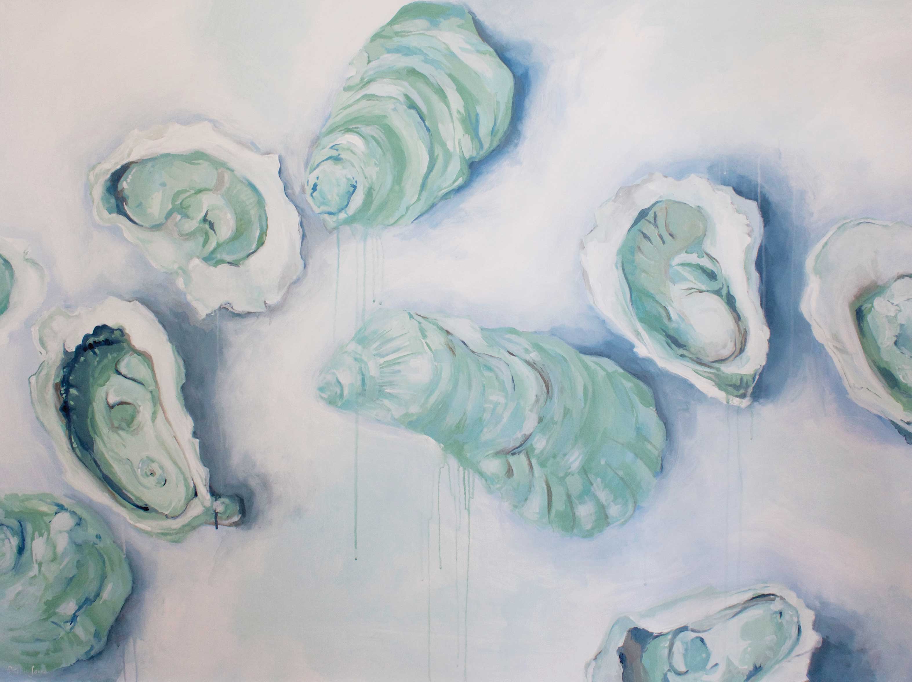 L'Amour de la Mer, Original Painting painting by Virginia Beach Artist Stephie Jones