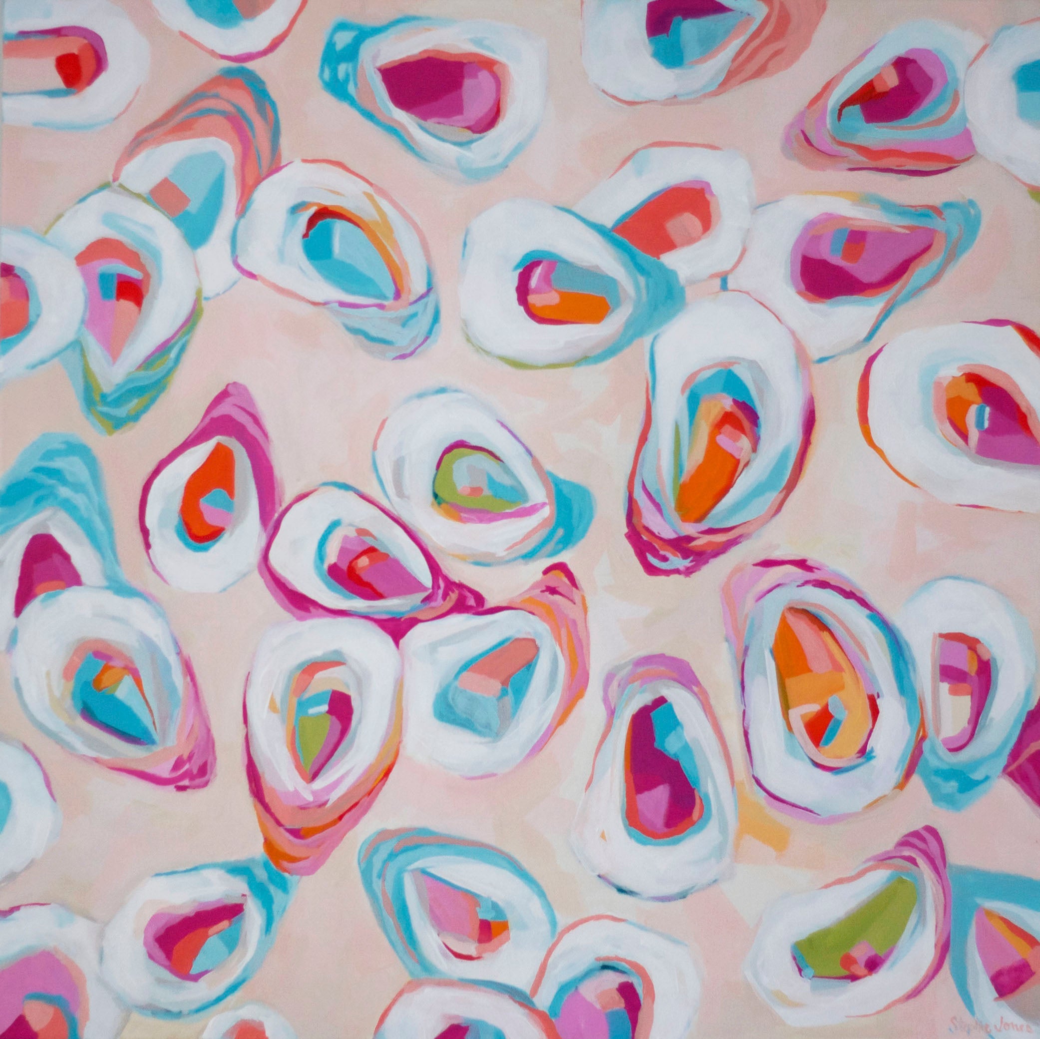 Let Your Love Shine, Original Painting painting by Virginia Beach Artist Stephie Jones