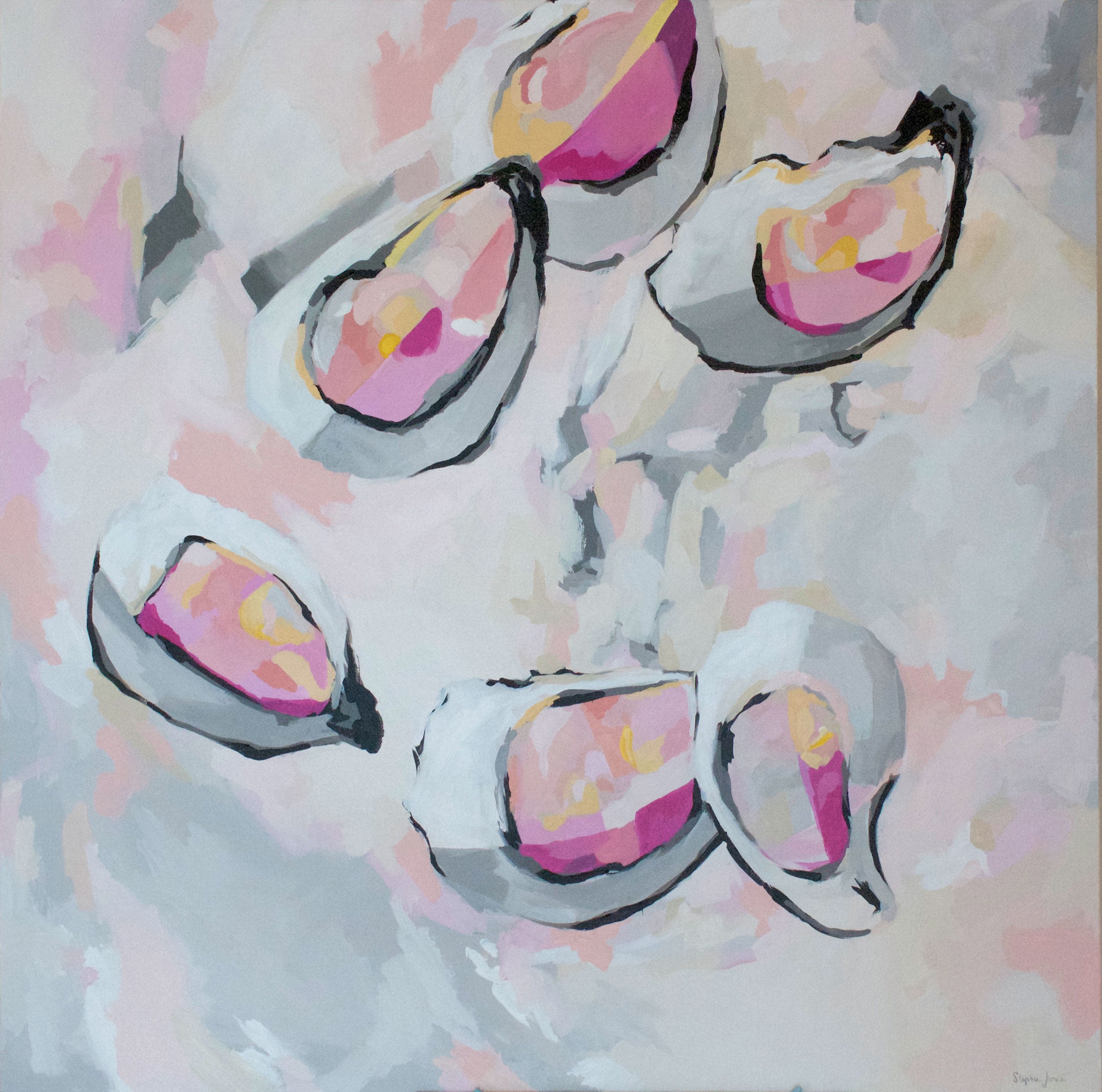 Modest Comeback, Original Painting painting by Virginia Beach Artist Stephie Jones