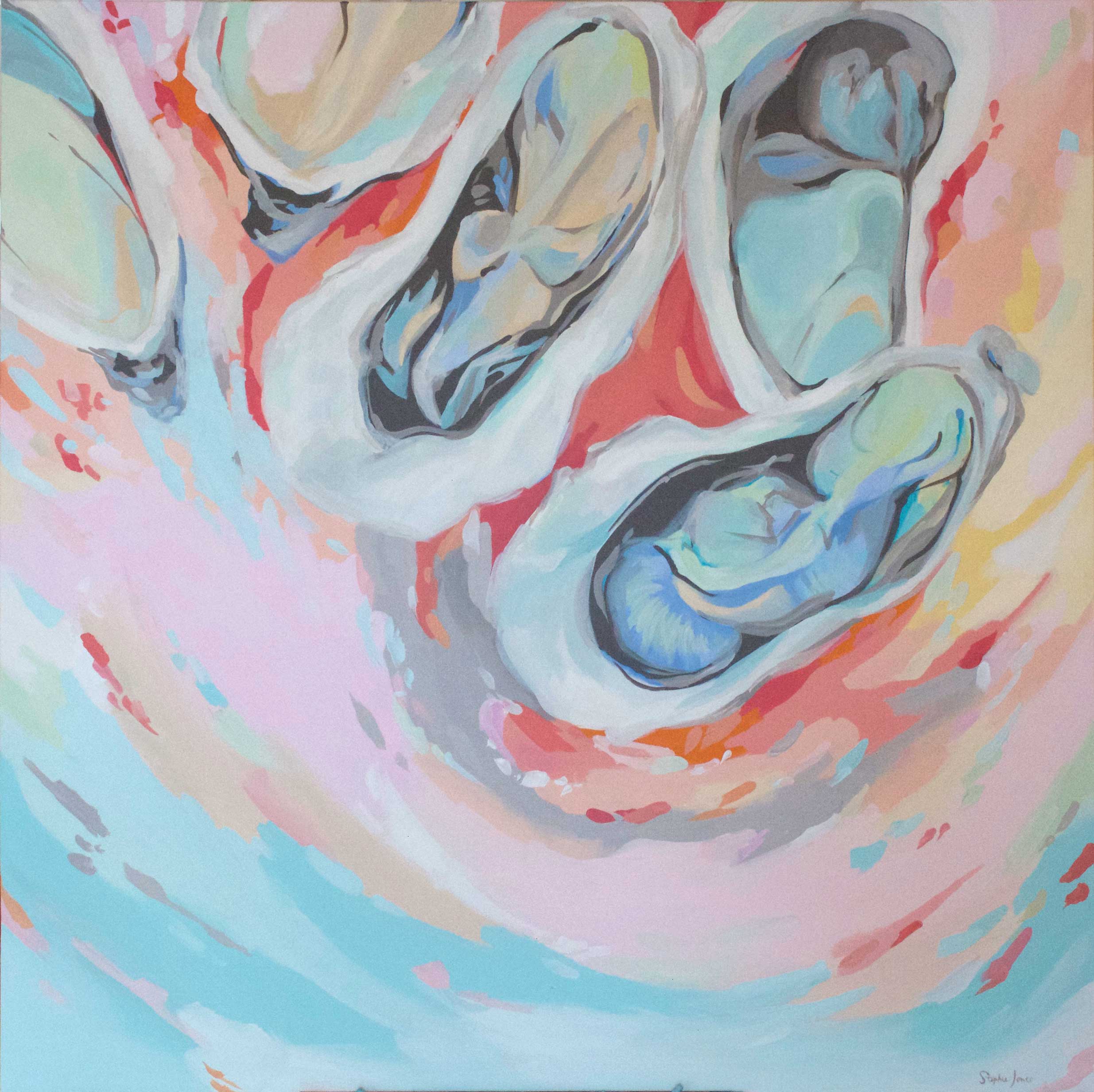 Paid Vacation, Original Painting painting by Virginia Beach Artist Stephie Jones