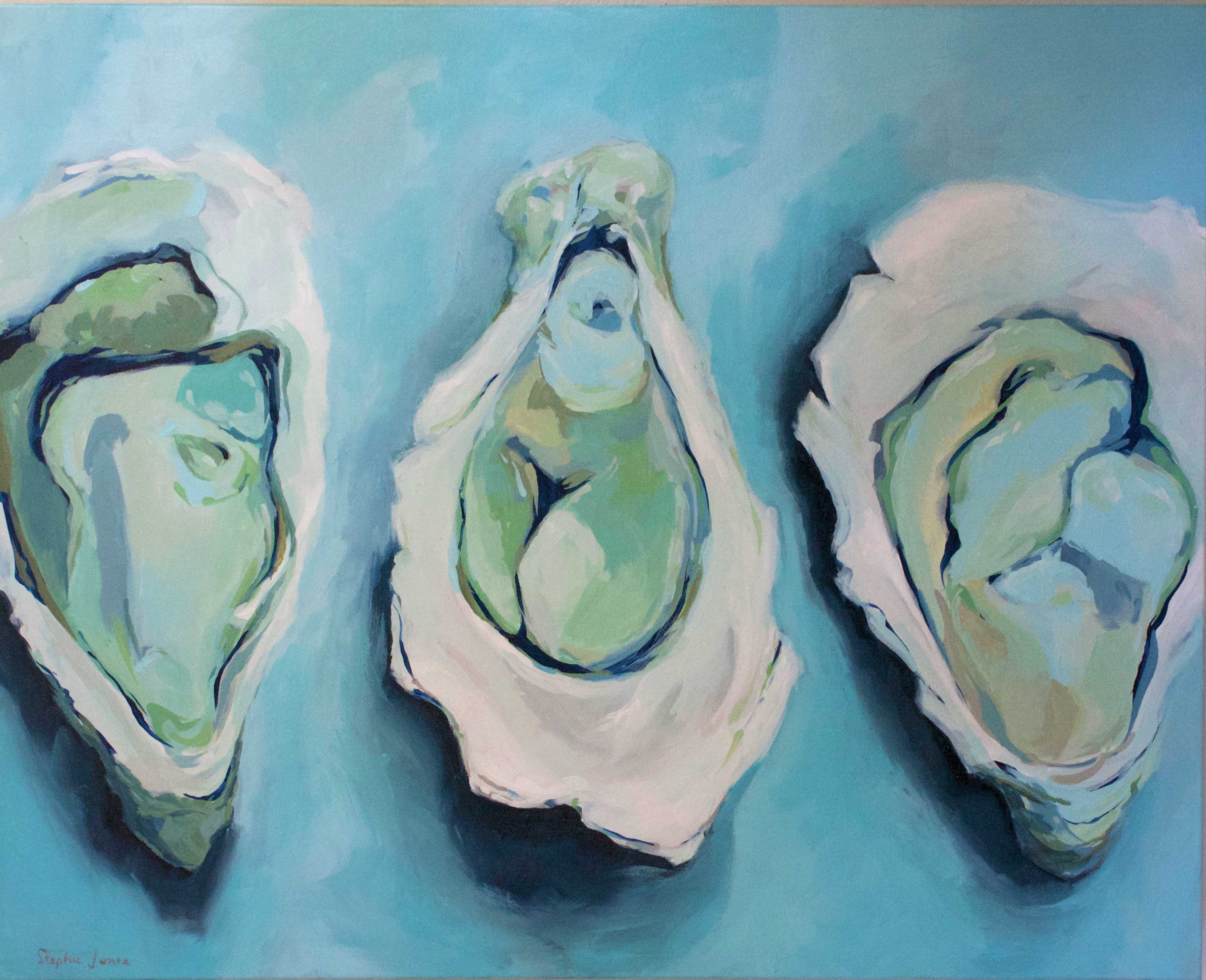 Tight Quarters, Original Painting painting by Virginia Beach Artist Stephie Jones