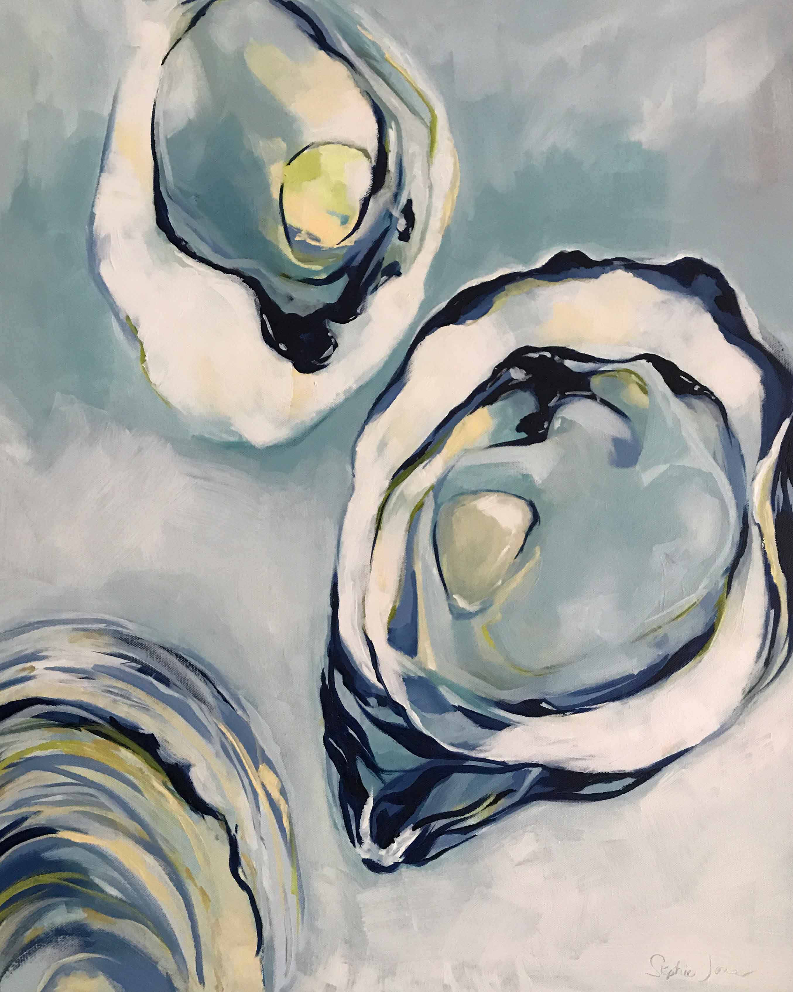 Timepiece, Original Painting painting by Virginia Beach Artist Stephie Jones