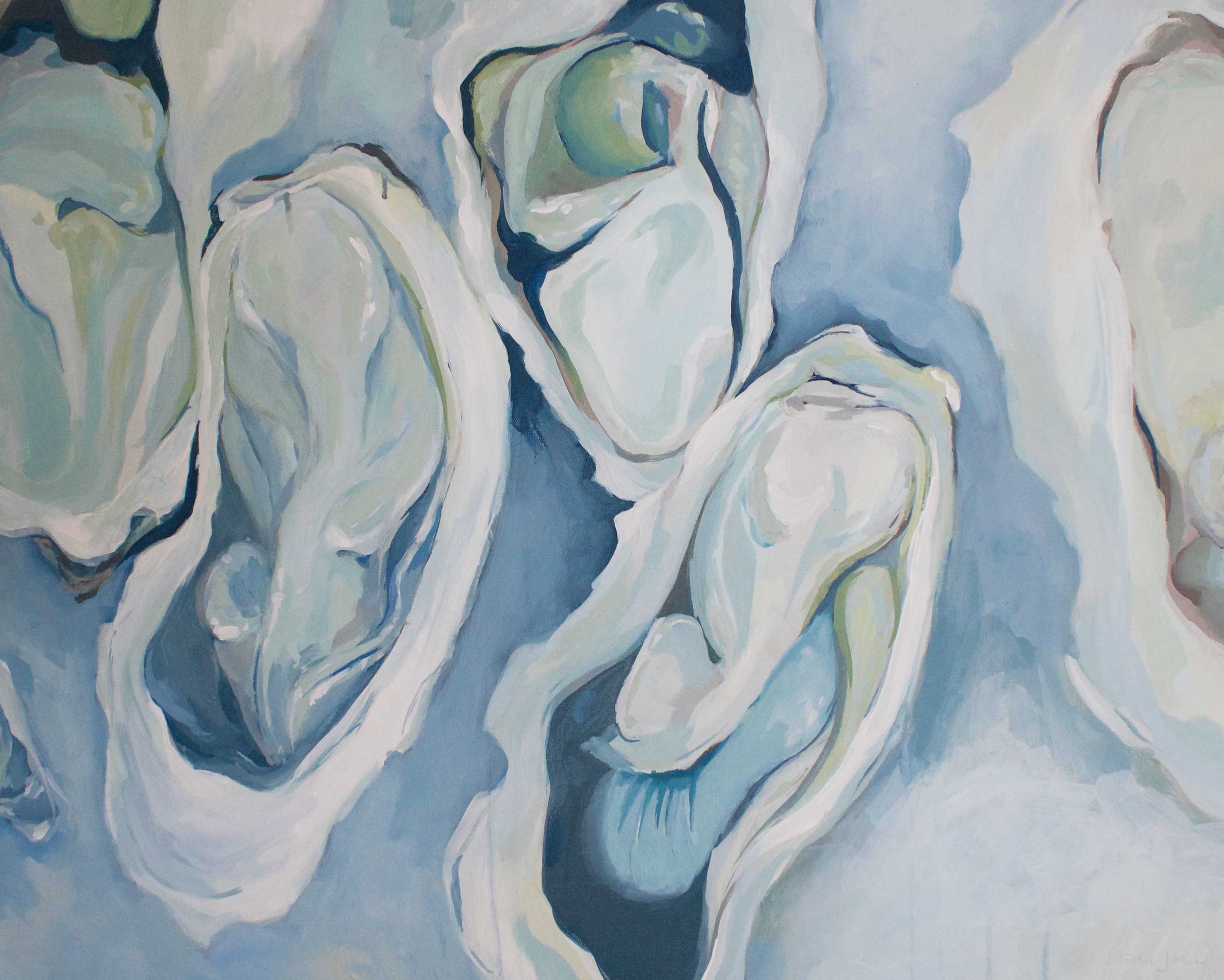 Trésor de la Mer, Original Painting painting by Virginia Beach Artist Stephie Jones