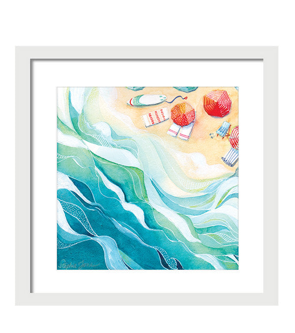 Flow, Print painting by Virginia Beach Artist Stephie Jones