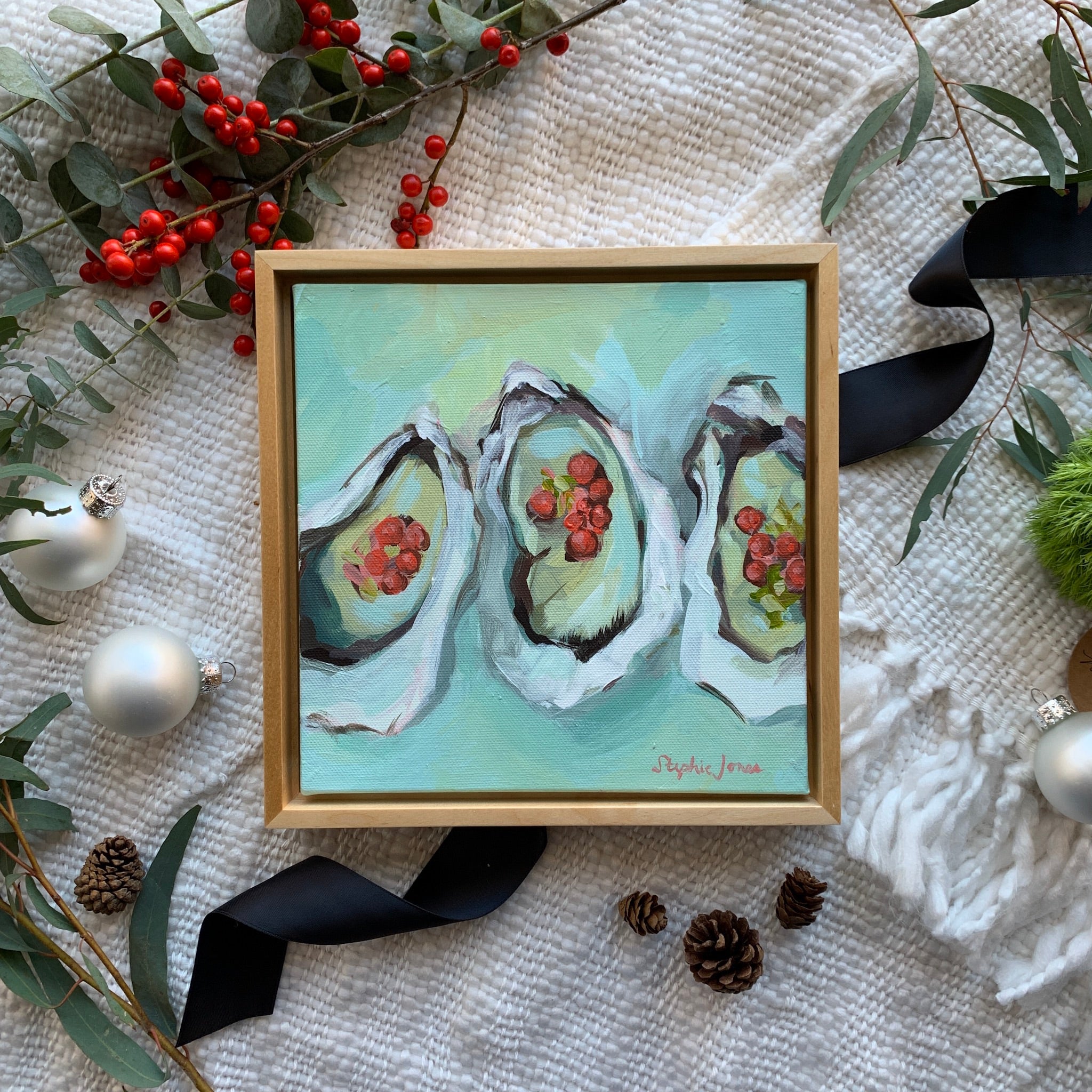 Softly Down, Original Painting painting by Virginia Beach Artist Stephie Jones