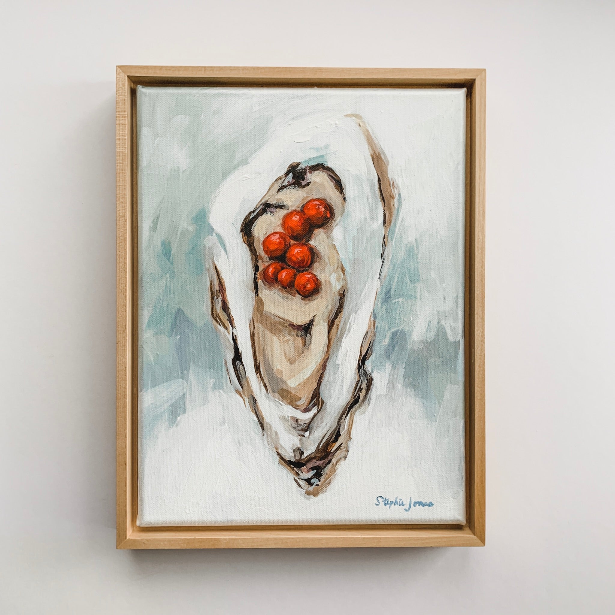 Snow Day, Original Painting painting by Virginia Beach Artist Stephie Jones