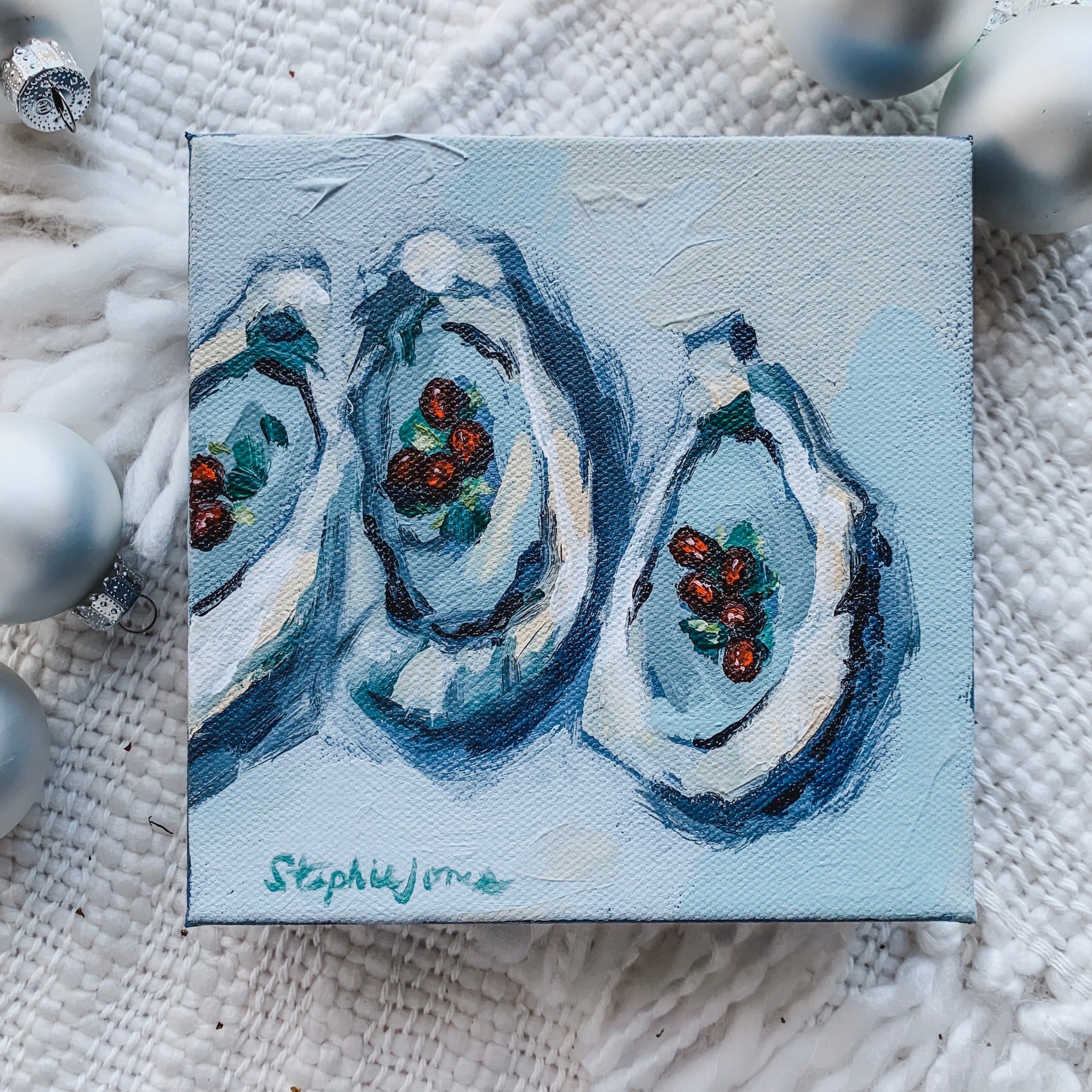 Blessings Are Like Friends, Original Painting painting by Virginia Beach Artist Stephie Jones