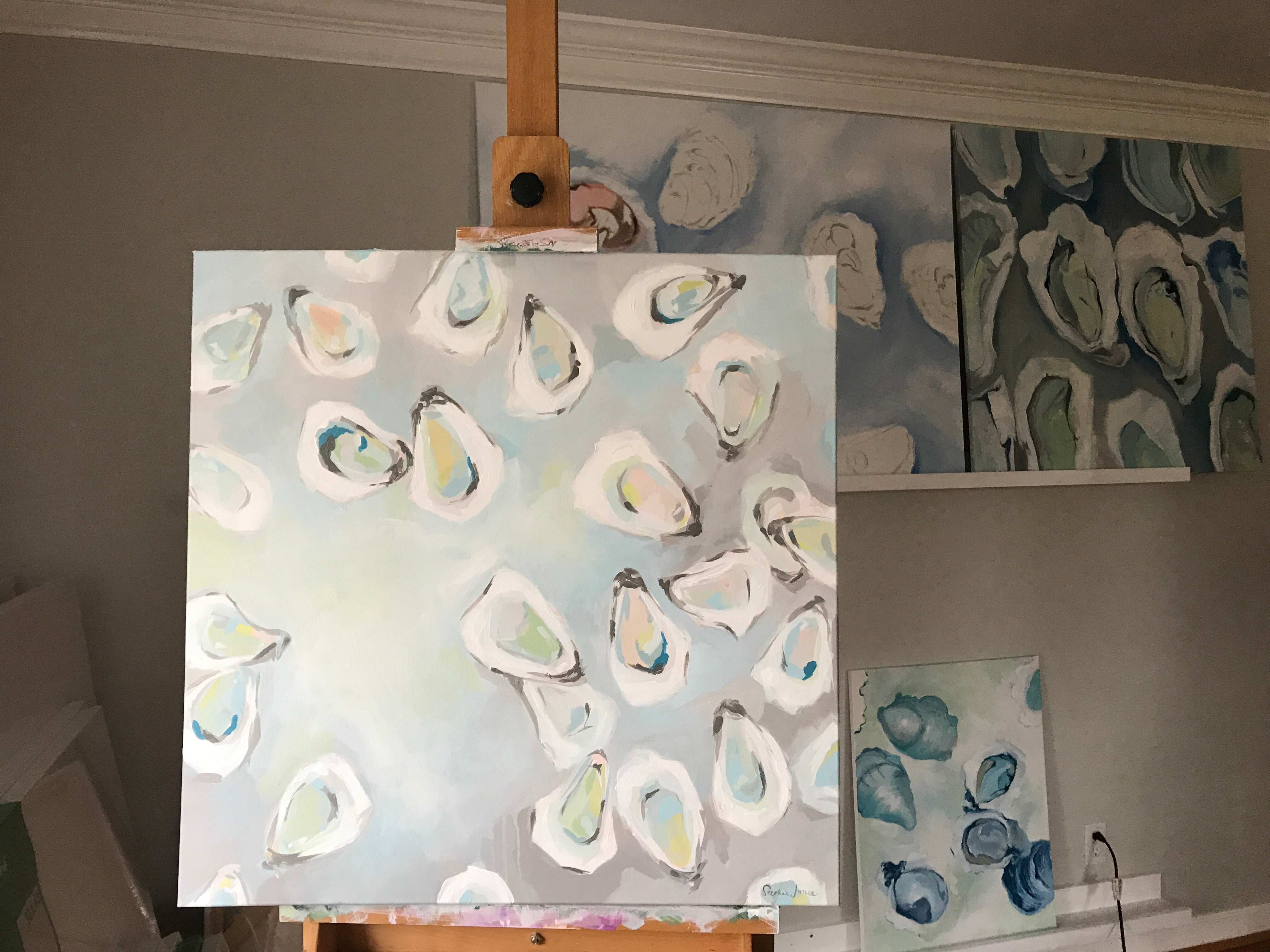 Savoir Vivre, Original Painting painting by Virginia Beach Artist Stephie Jones