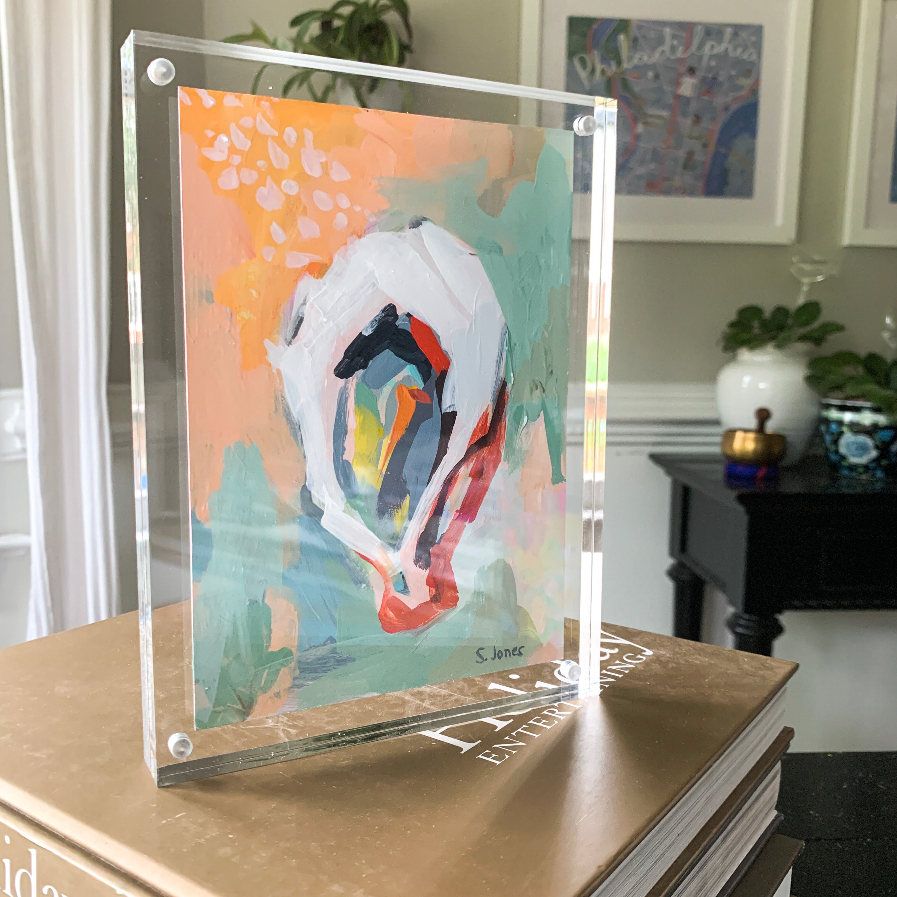 Submerge, Original Painting painting by Virginia Beach Artist Stephie Jones