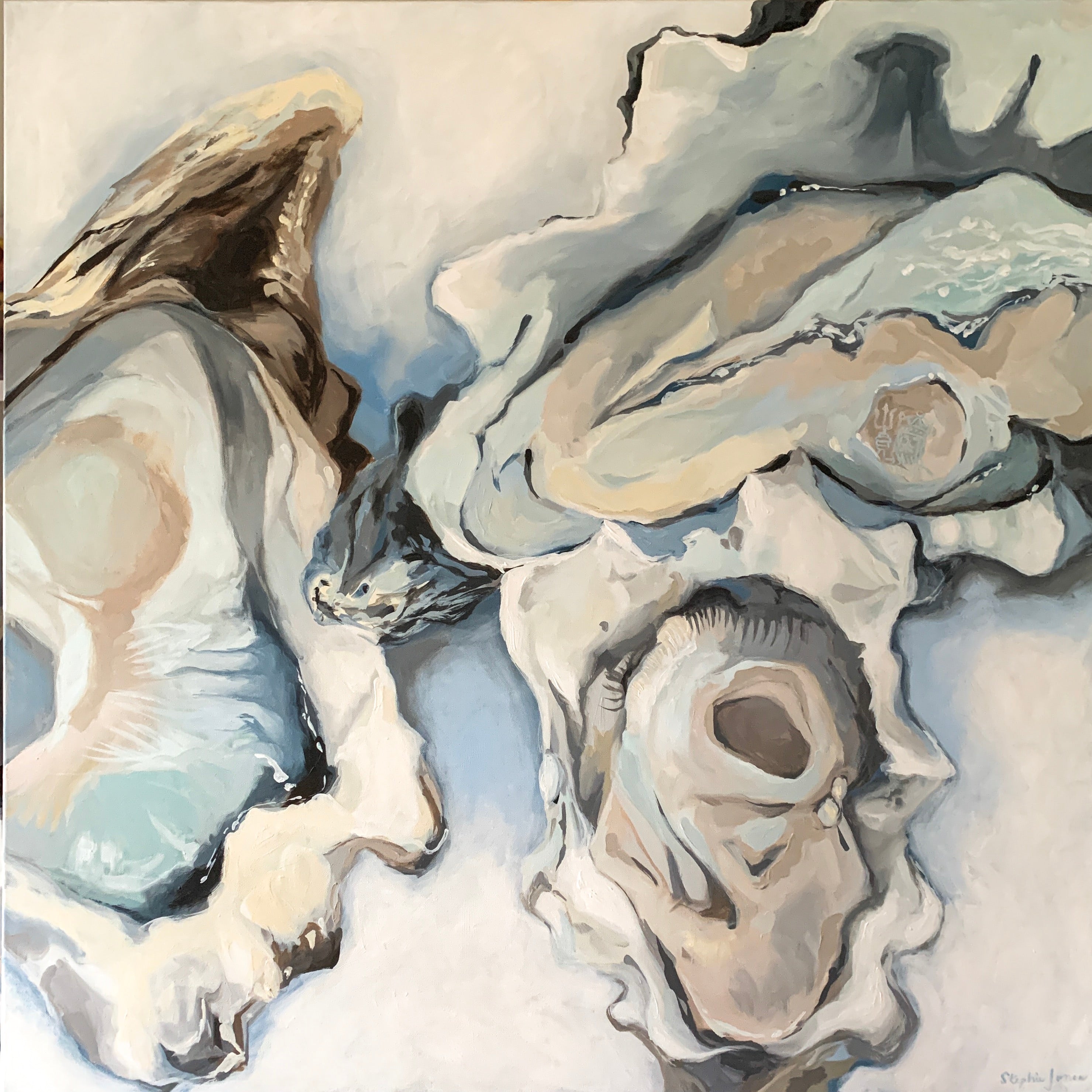 Everything Carries Me To You, Original Painting painting by Virginia Beach Artist Stephie Jones