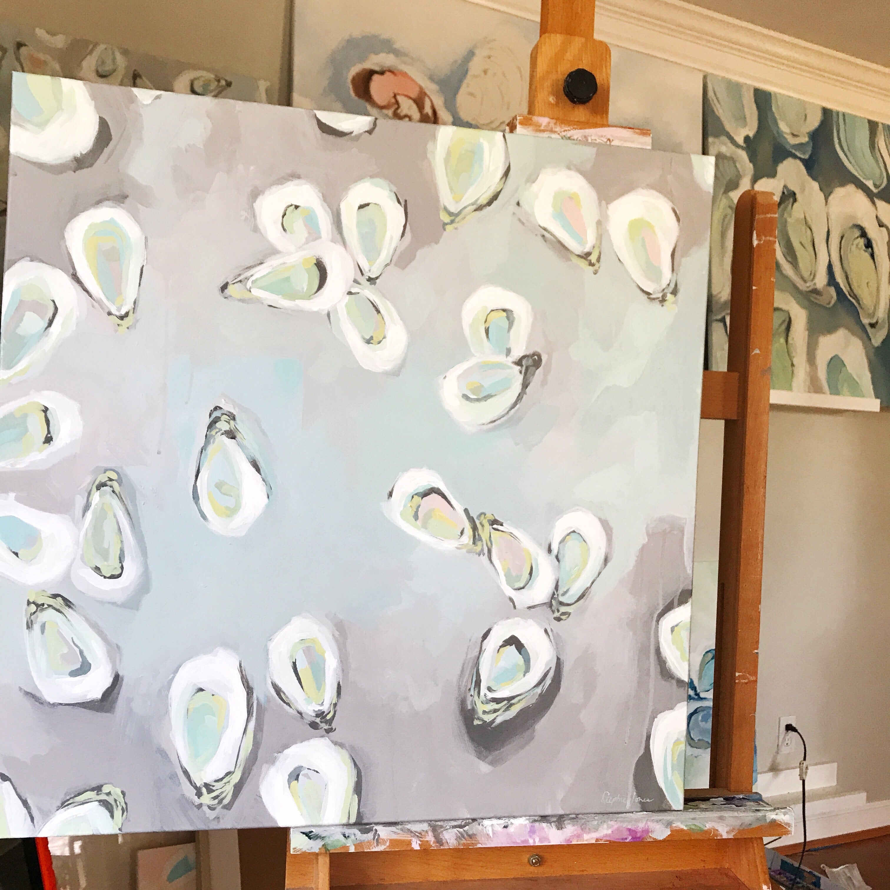 La Belle Vie, Original Painting painting by Virginia Beach Artist Stephie Jones