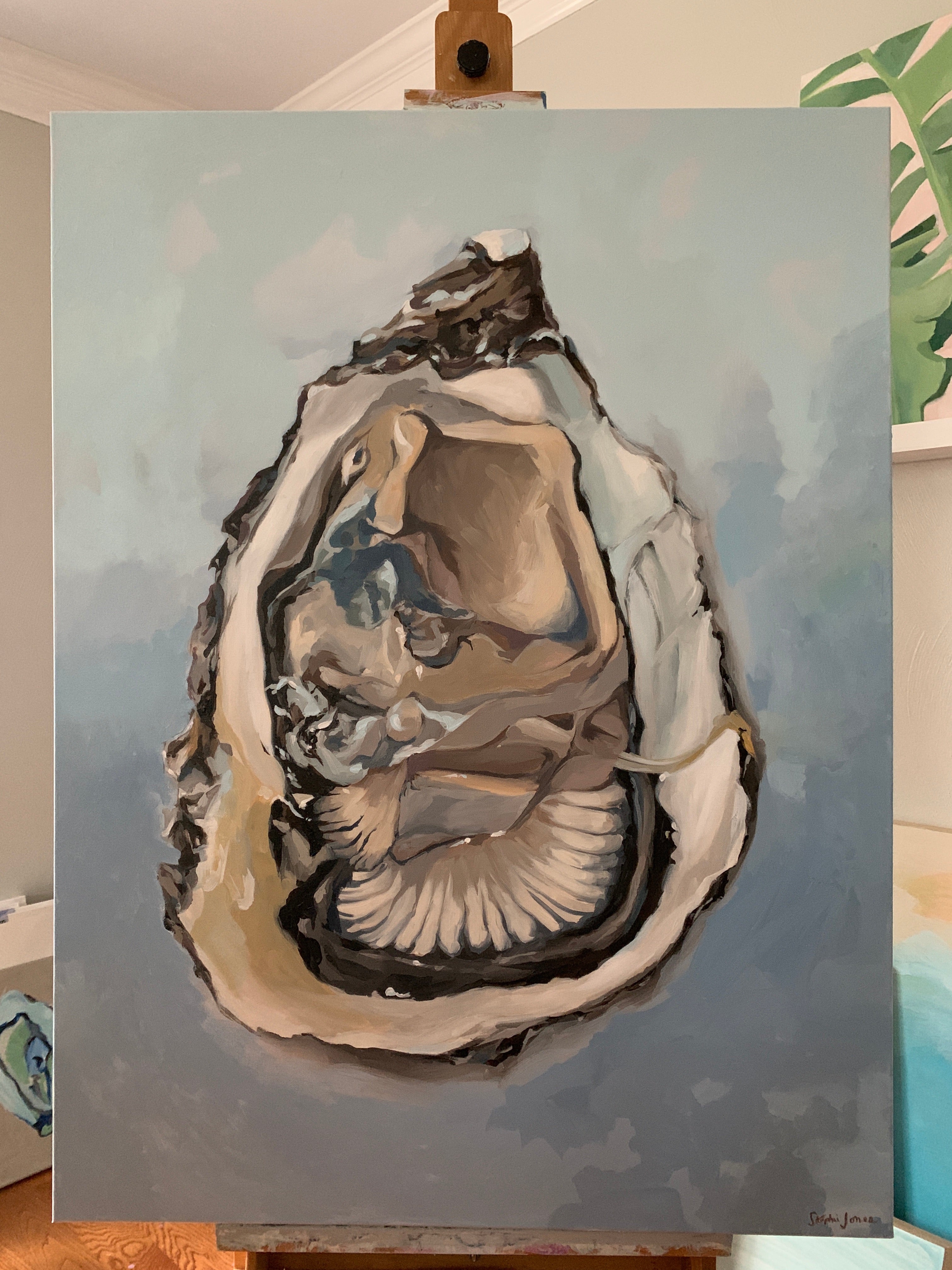 Tranquil Bay, Original Painting painting by Virginia Beach Artist Stephie Jones