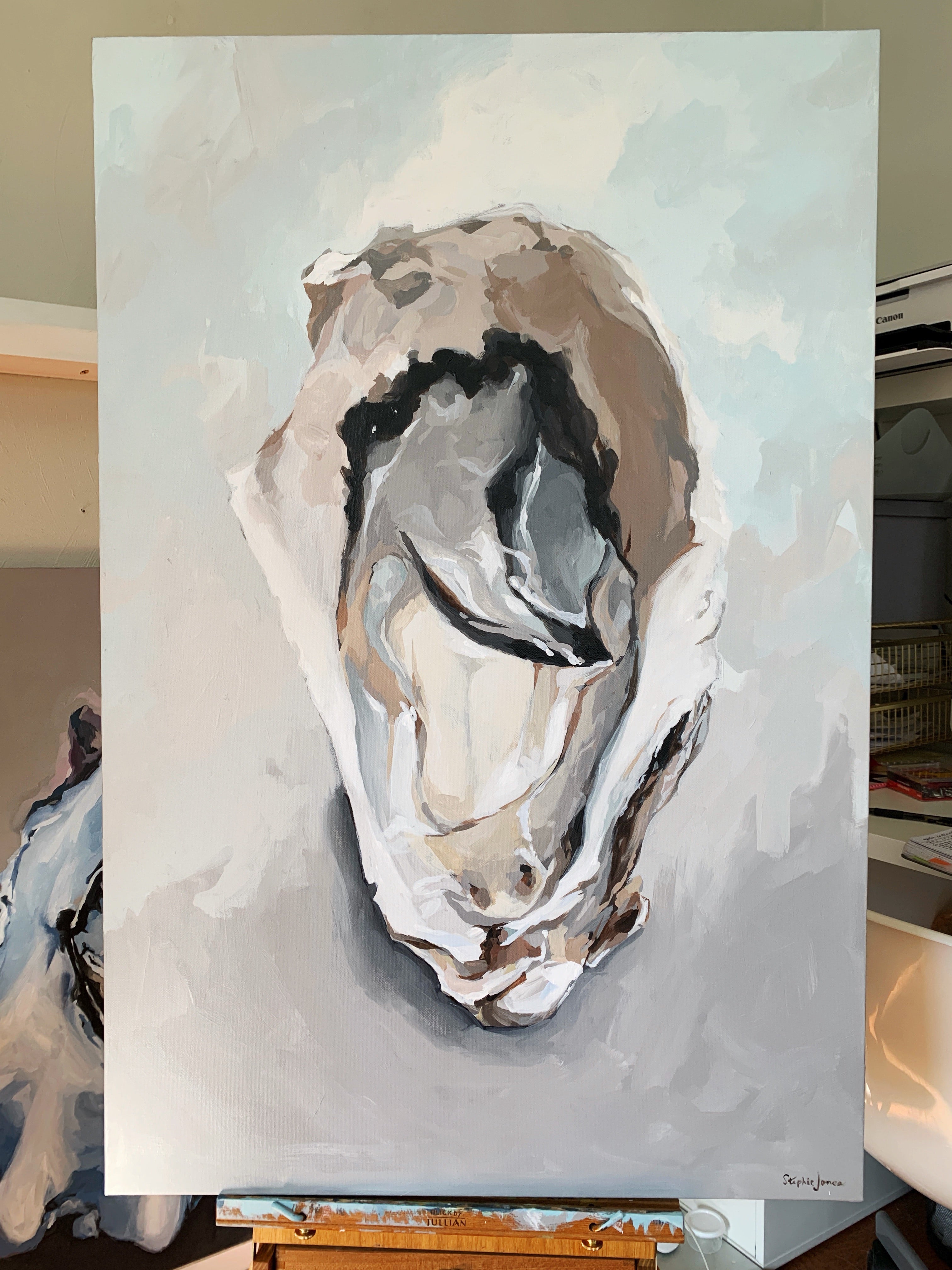 I Lie So Fair, Original Painting painting by Virginia Beach Artist Stephie Jones