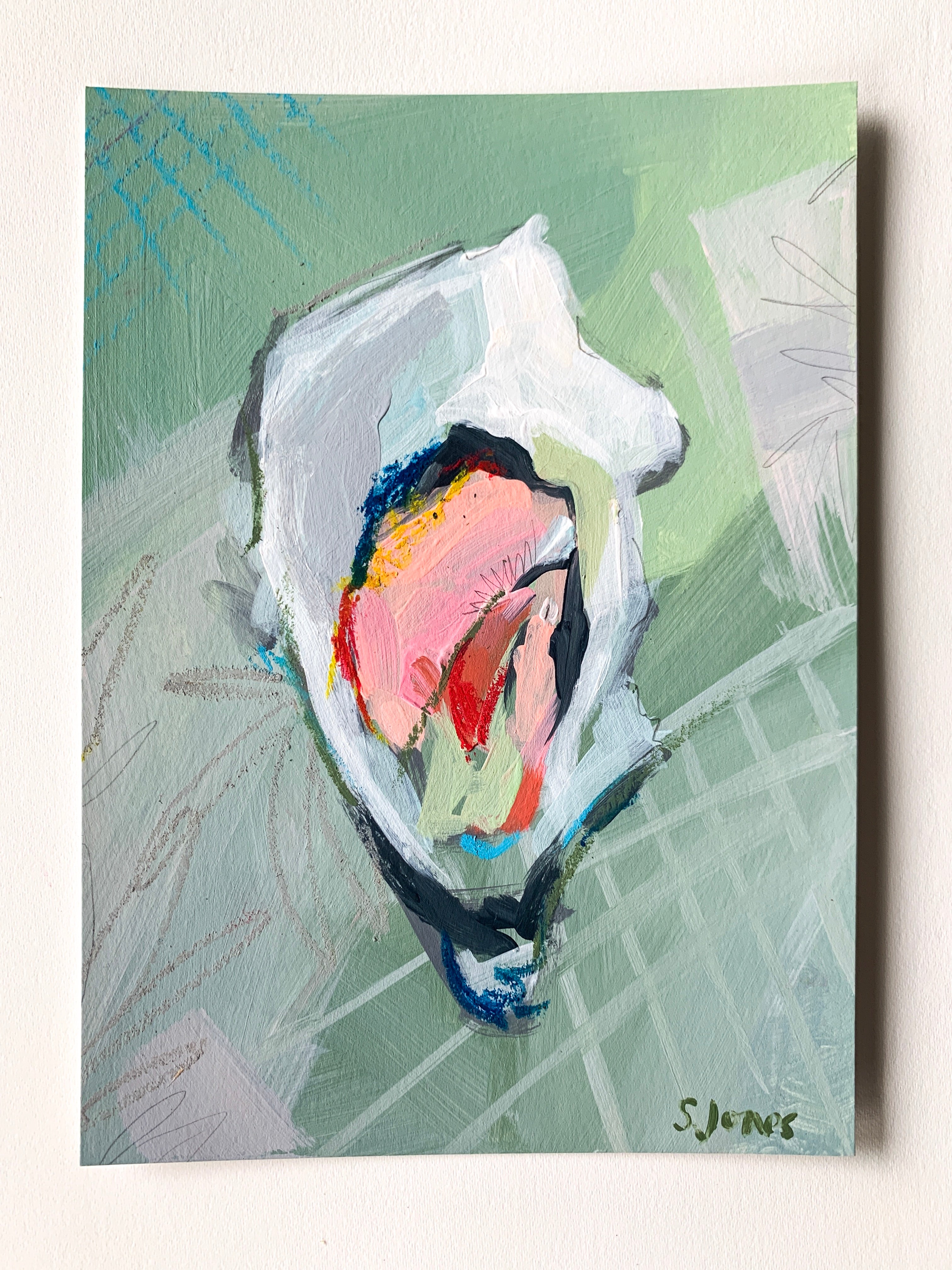 Coastline, Original Painting painting by Virginia Beach Artist Stephie Jones