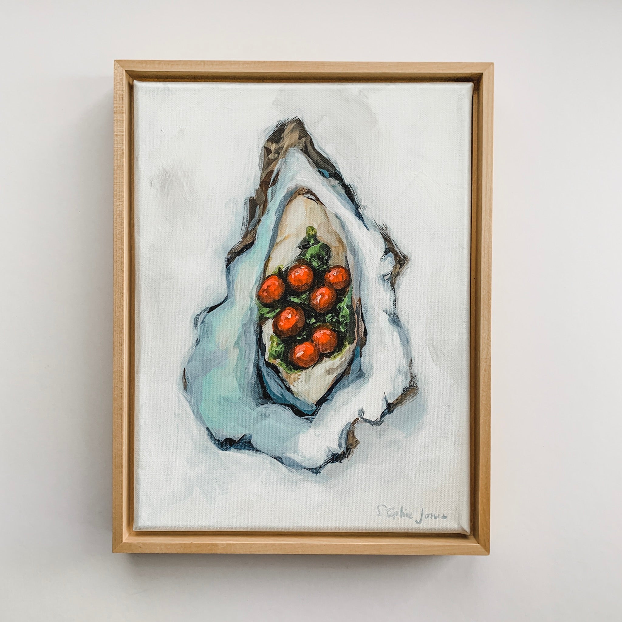 Field of Snow, Original Painting painting by Virginia Beach Artist Stephie Jones