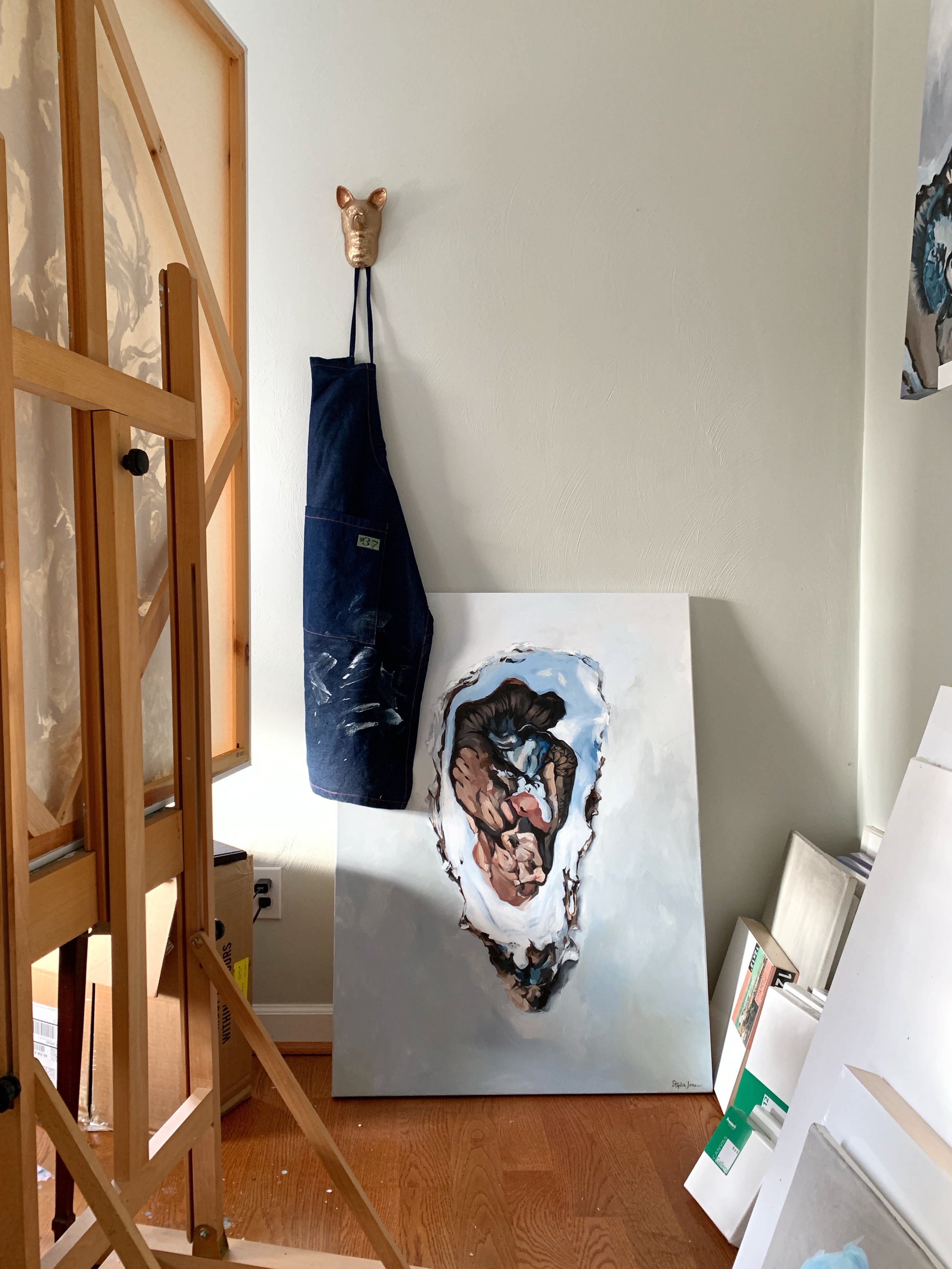 The Stray, Original Painting painting by Virginia Beach Artist Stephie Jones