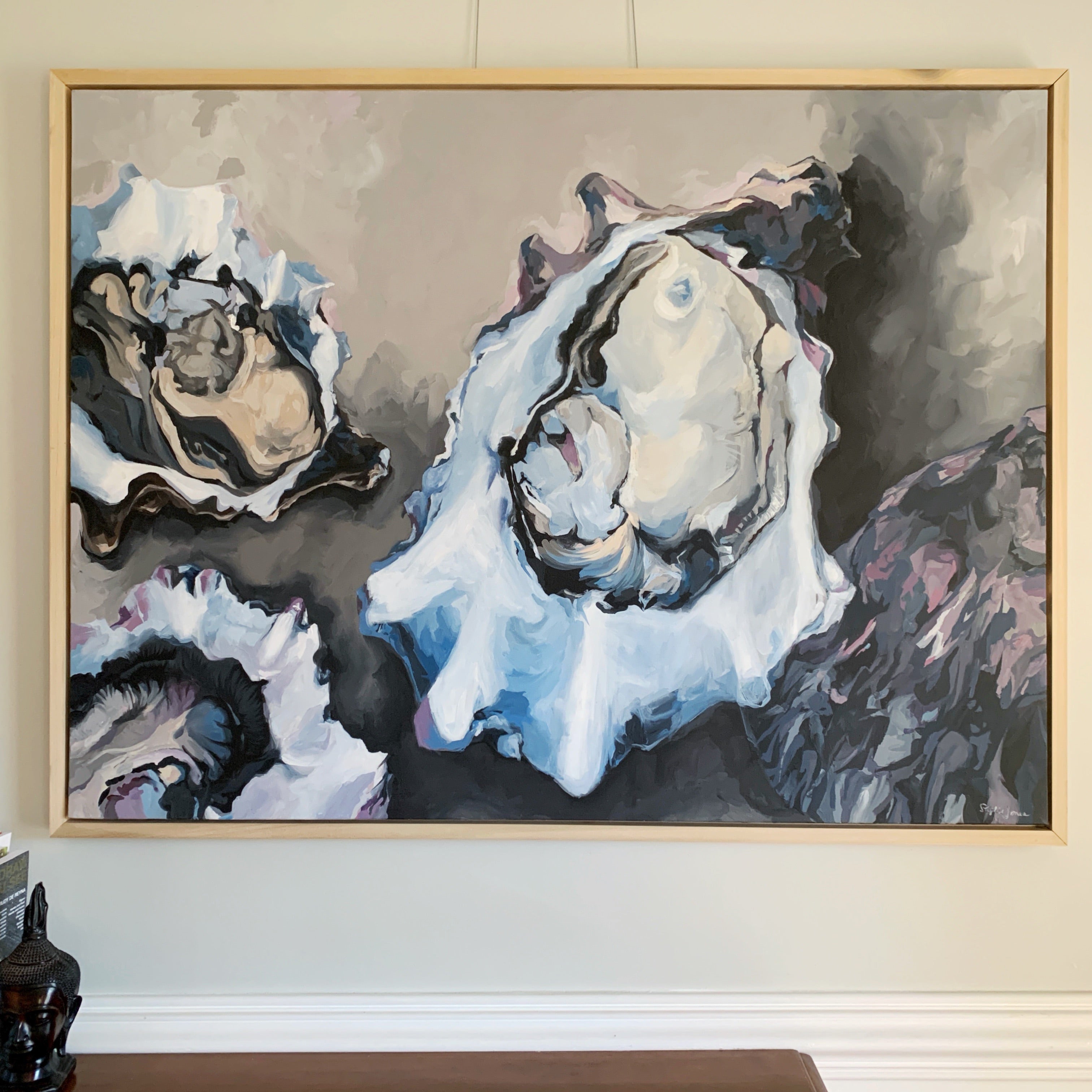 When The Old Women Came, Original Painting painting by Virginia Beach Artist Stephie Jones