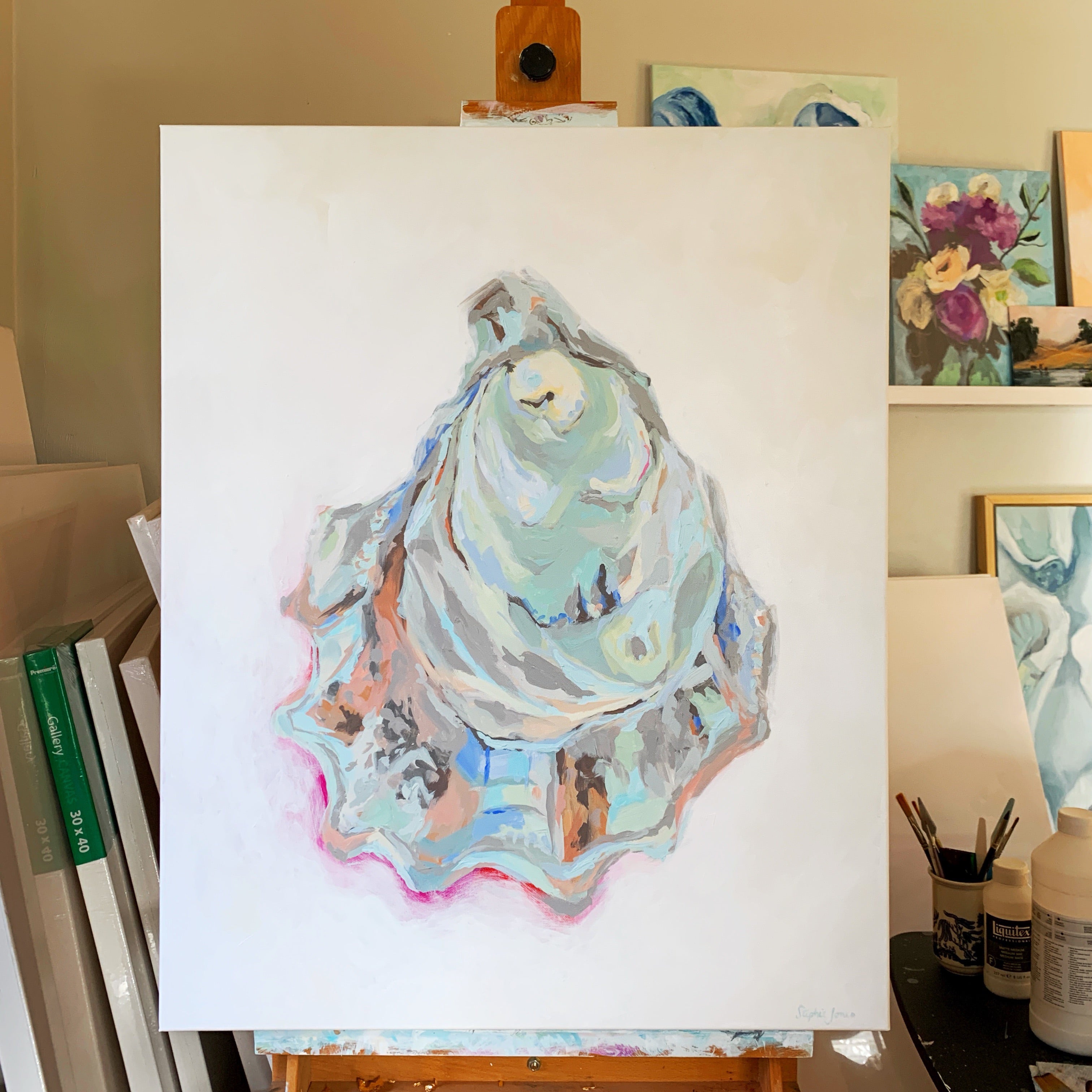 The Confidant, Original Painting painting by Virginia Beach Artist Stephie Jones