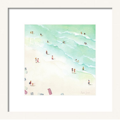 La Playa, Digital Print Download painting by Virginia Beach Artist Stephie Jones