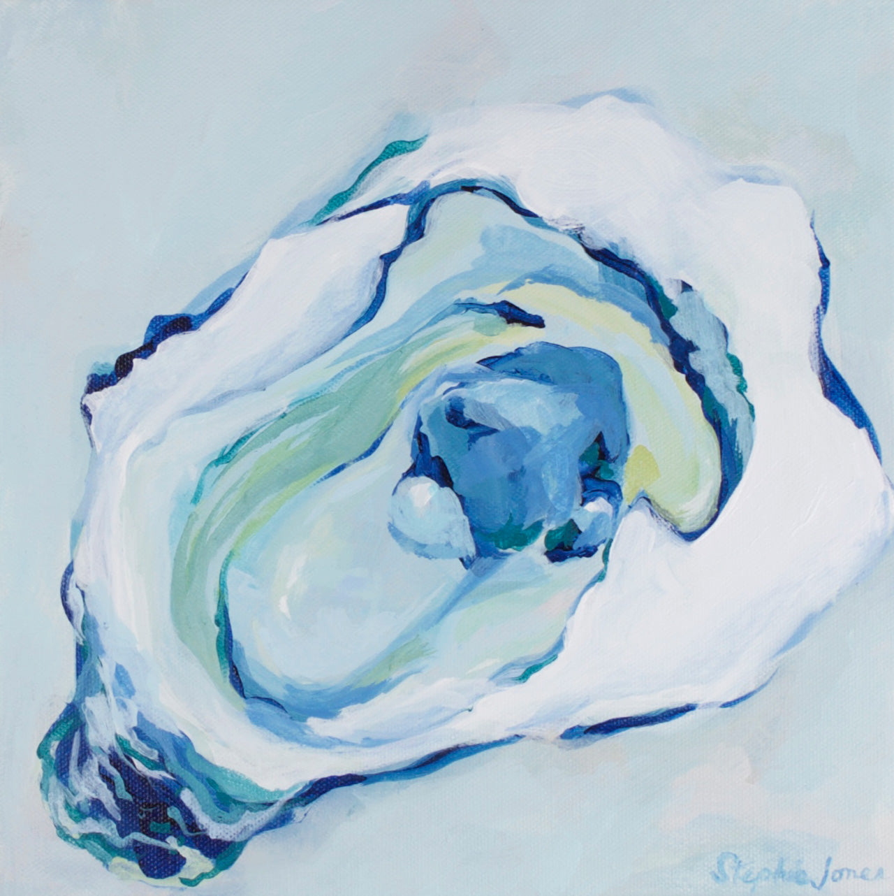 Neptune, Original Painting painting by Virginia Beach Artist Stephie Jones