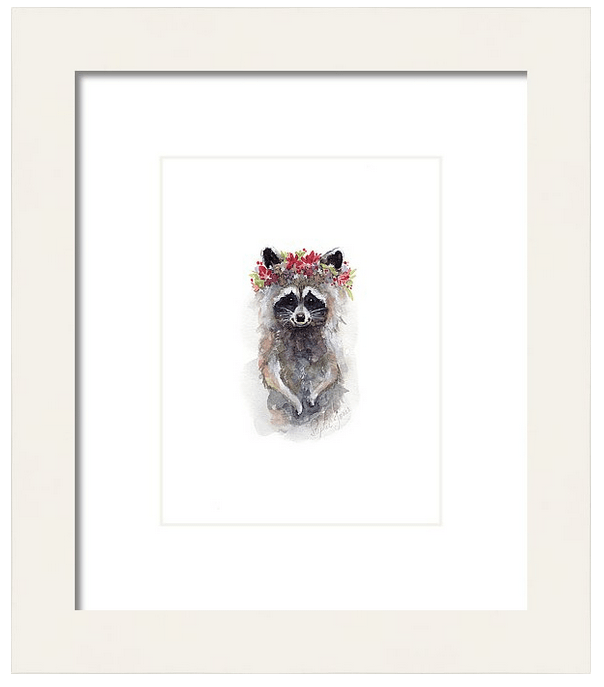 Rocky Raccoon, Original Painting painting by Virginia Beach Artist Stephie Jones