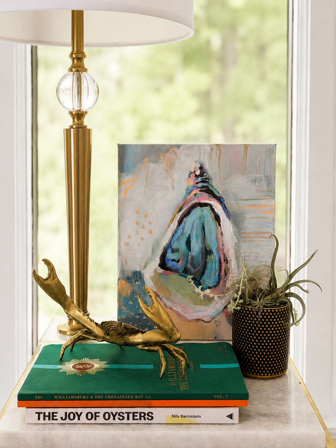 Styling original art in a coastal river home: a collector showcase