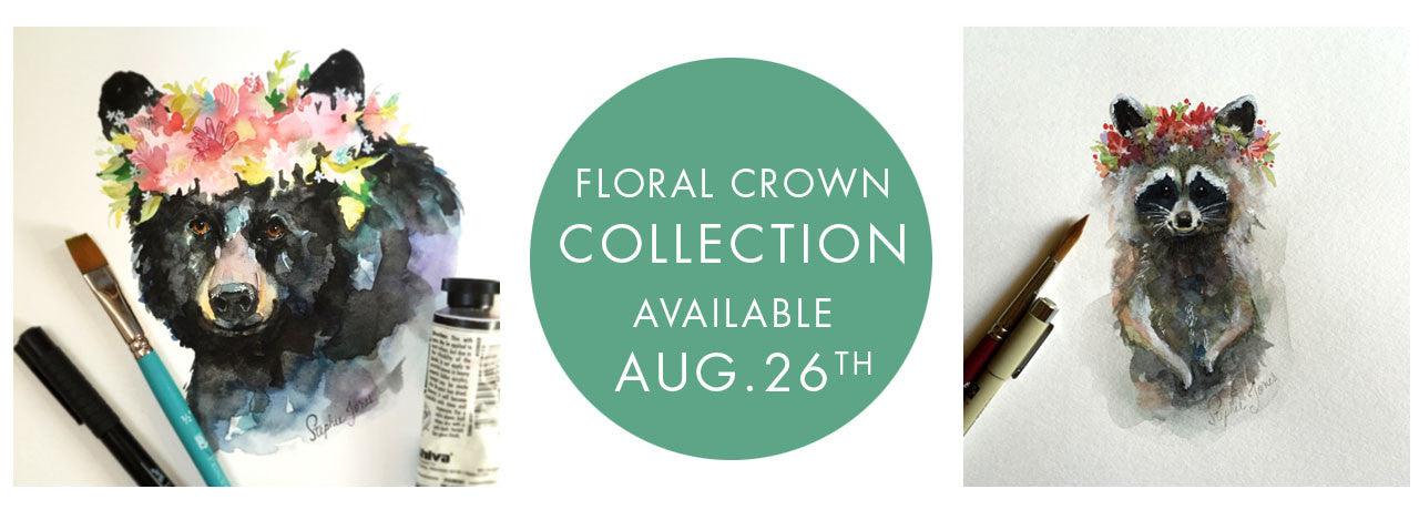 Floral Crown Collection Release: 8/26/16 10 a.m. EST - Stephie Jones Art