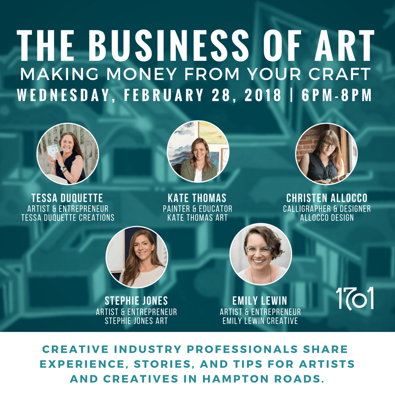Join Me for "The Business of Art" Panel: Wed. Feb. 28 at 6 p.m. - Stephie Jones Art