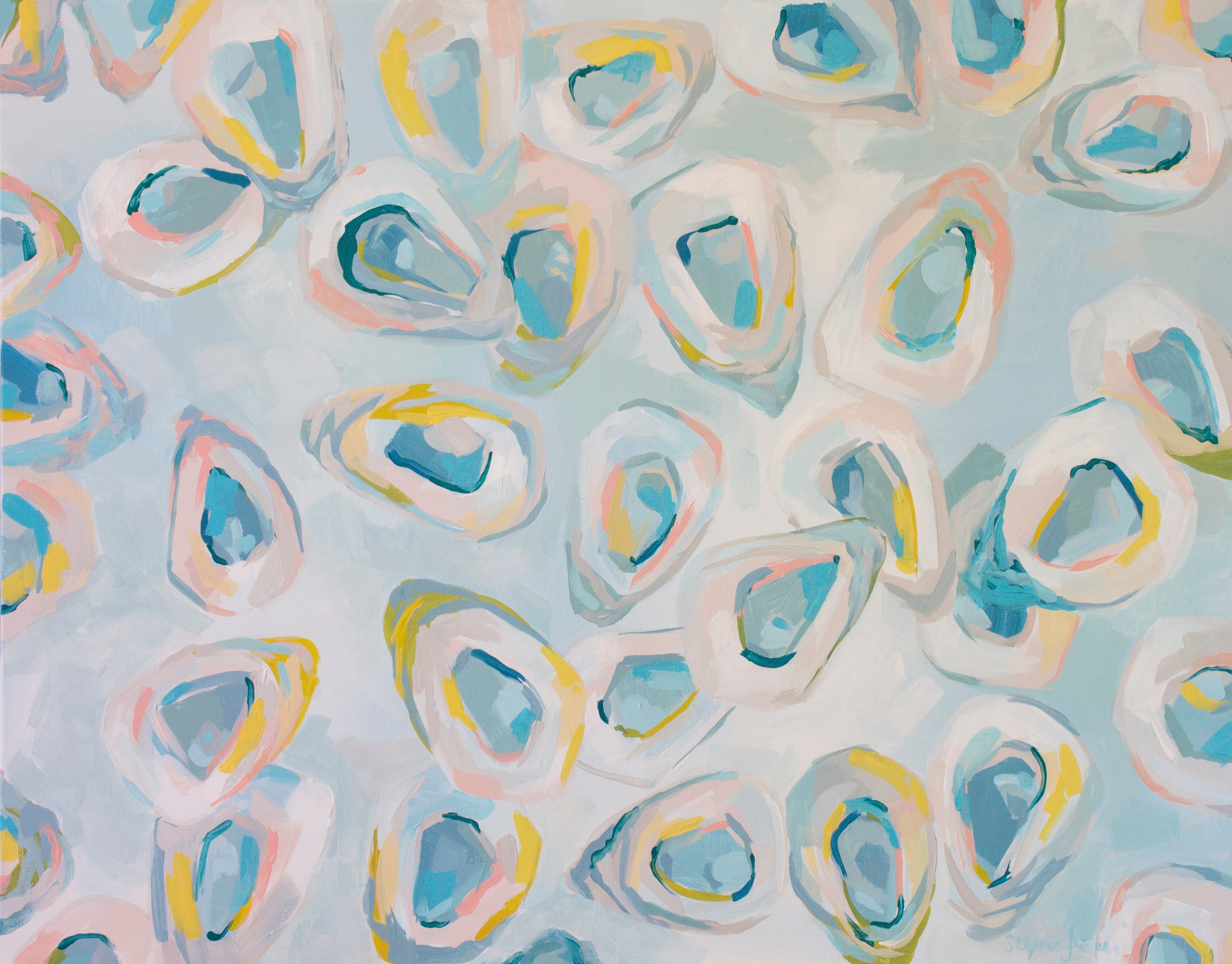 Frenzy, Original Painting painting by Virginia Beach Artist Stephie Jones