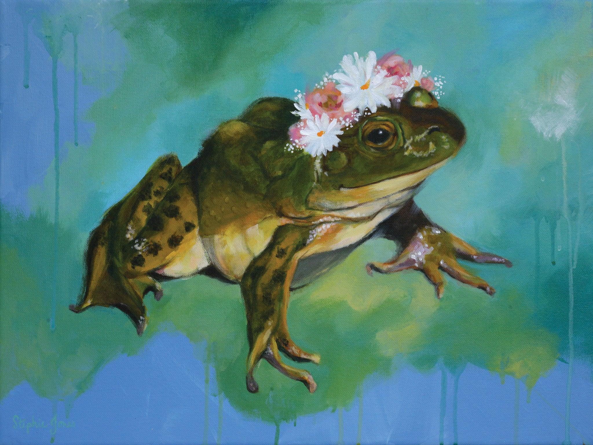 Lily, Original Painting painting by Virginia Beach Artist Stephie Jones