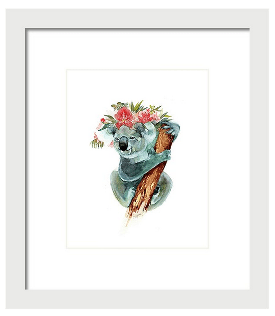 Coco The Koala, Print painting by Virginia Beach Artist Stephie Jones